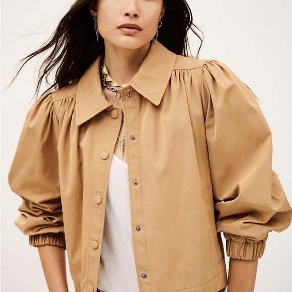 Icon Ruffle Coat ~Camel - Picture 3 of 7